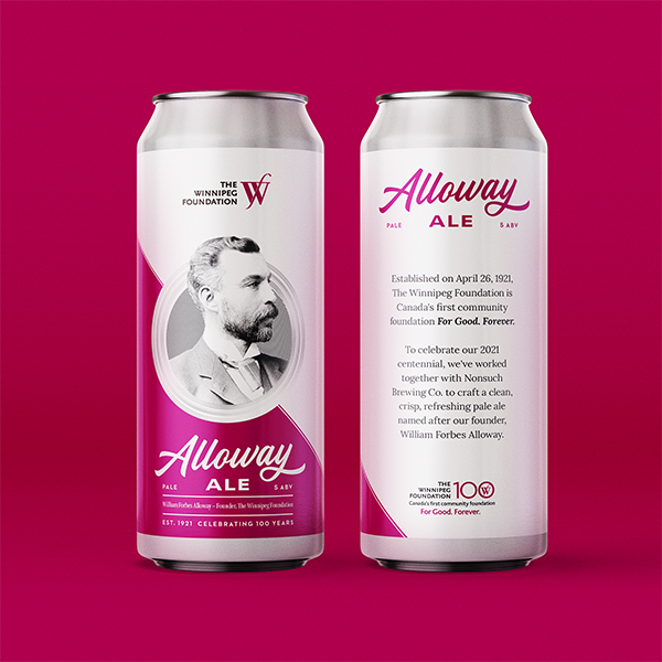 Alloway Ale beer can design.