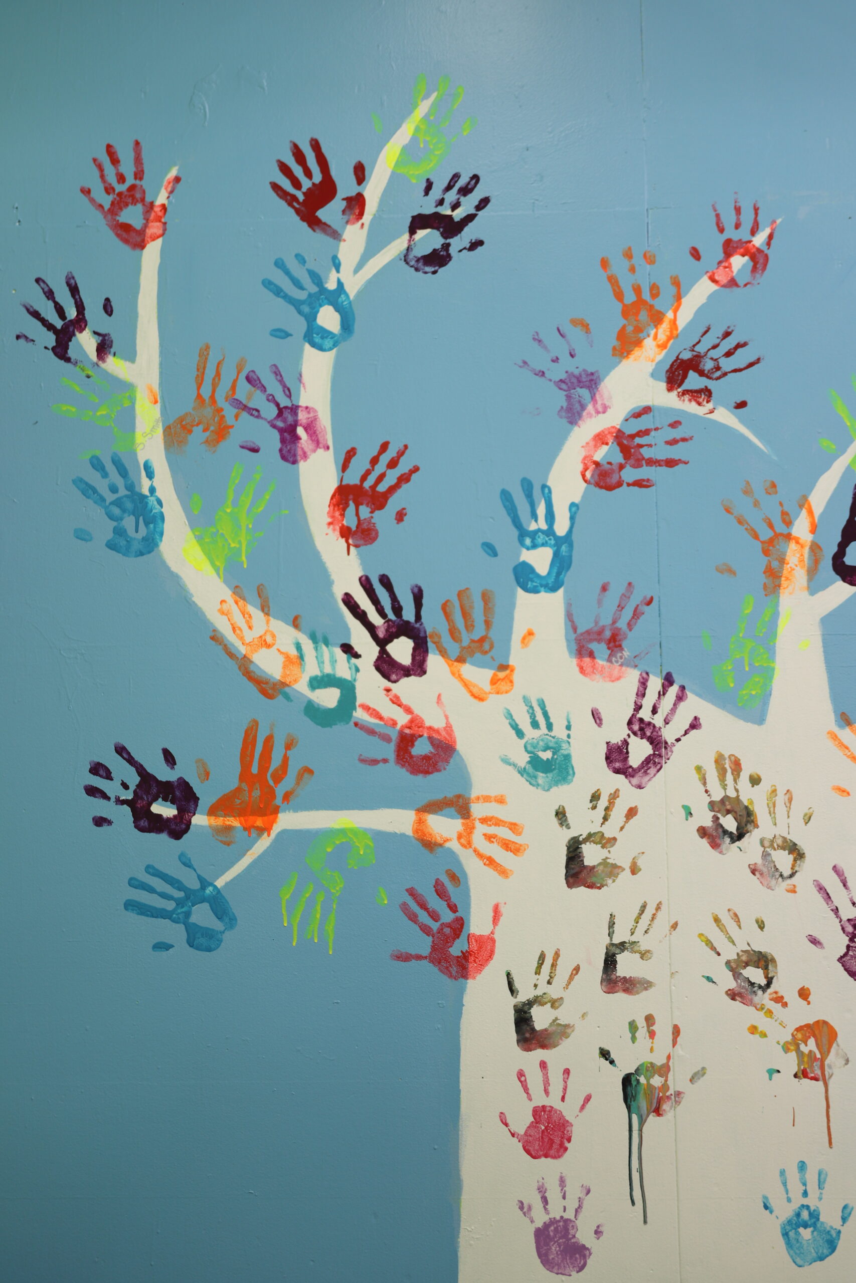 hand mural made by BGC
