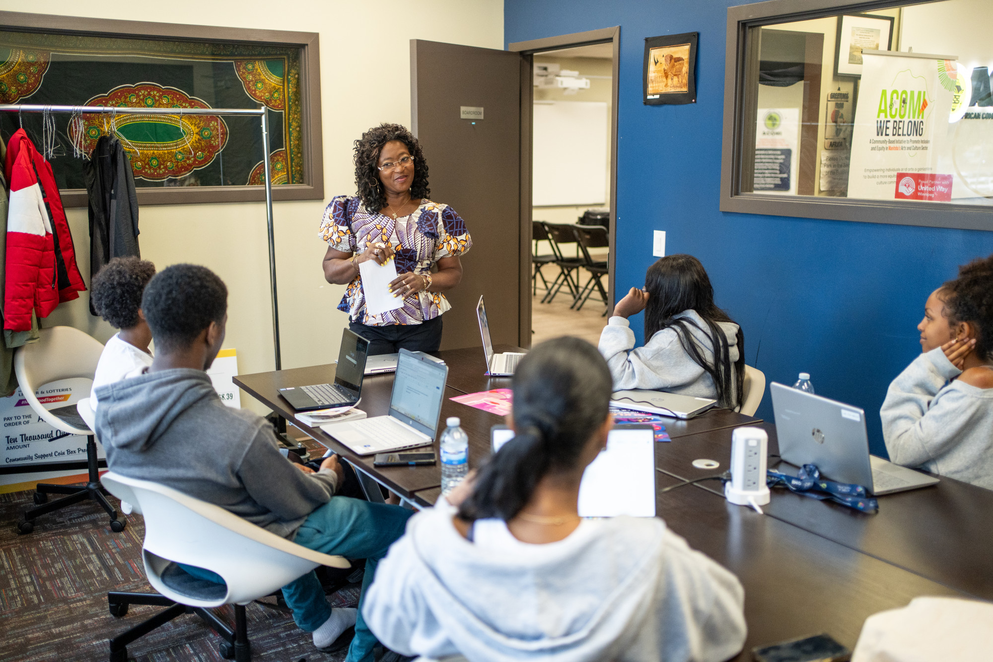 Maggie Yeboah in a classroom setting