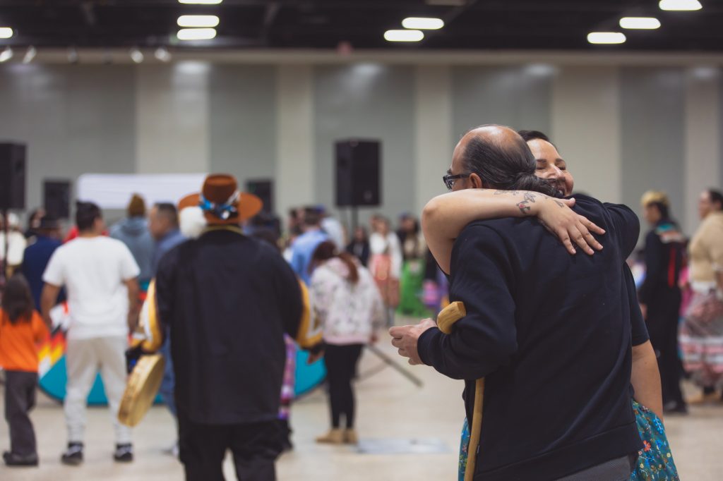 Daughter Dene Sinclair and attendee